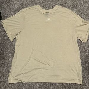 Pale yellow Adidas t-shirt